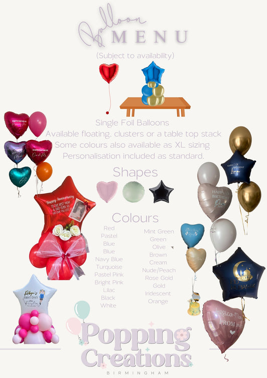 Personalised Foil Balloon - standard size