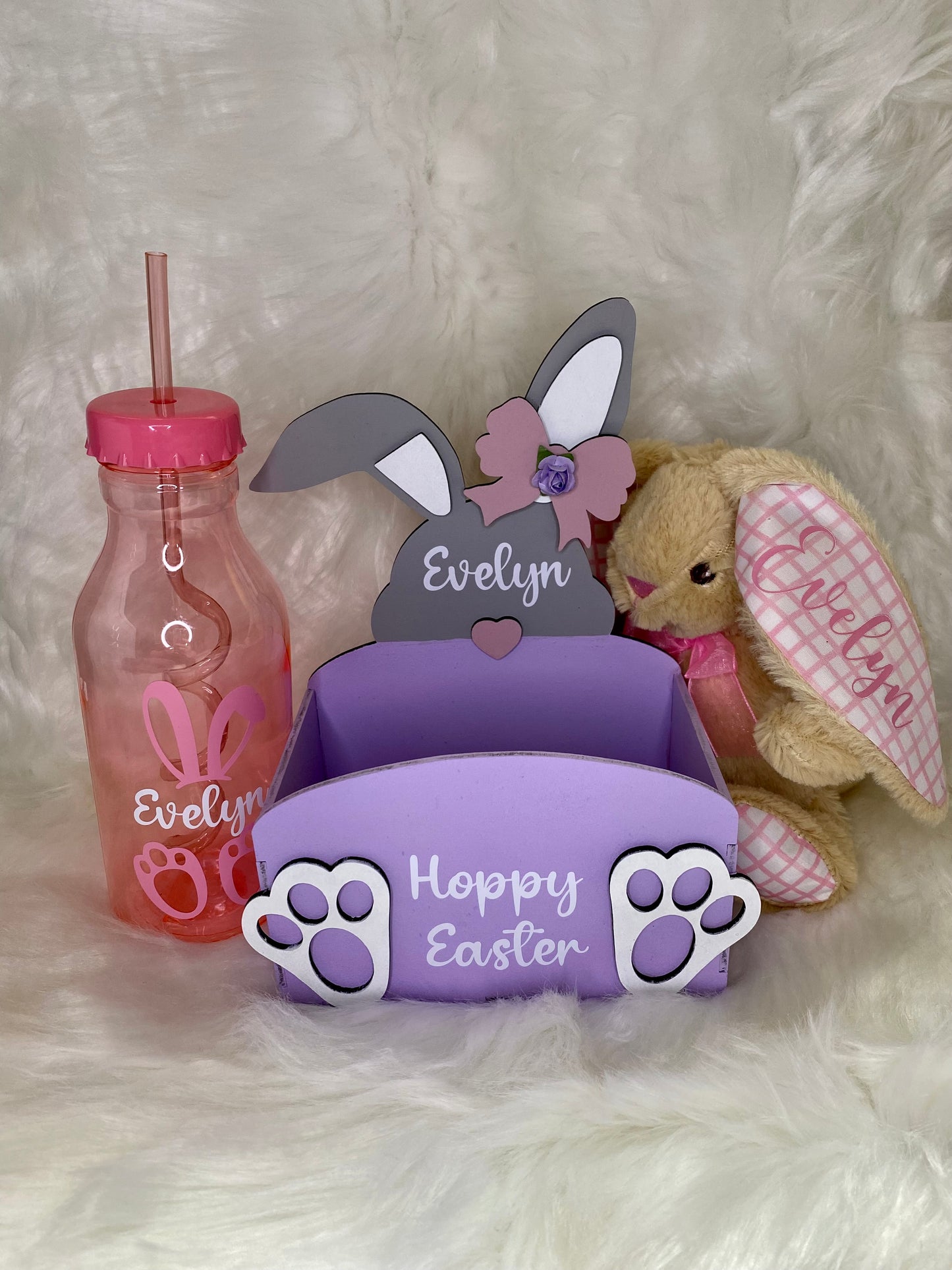 Personalised & painted Bunny Treat box