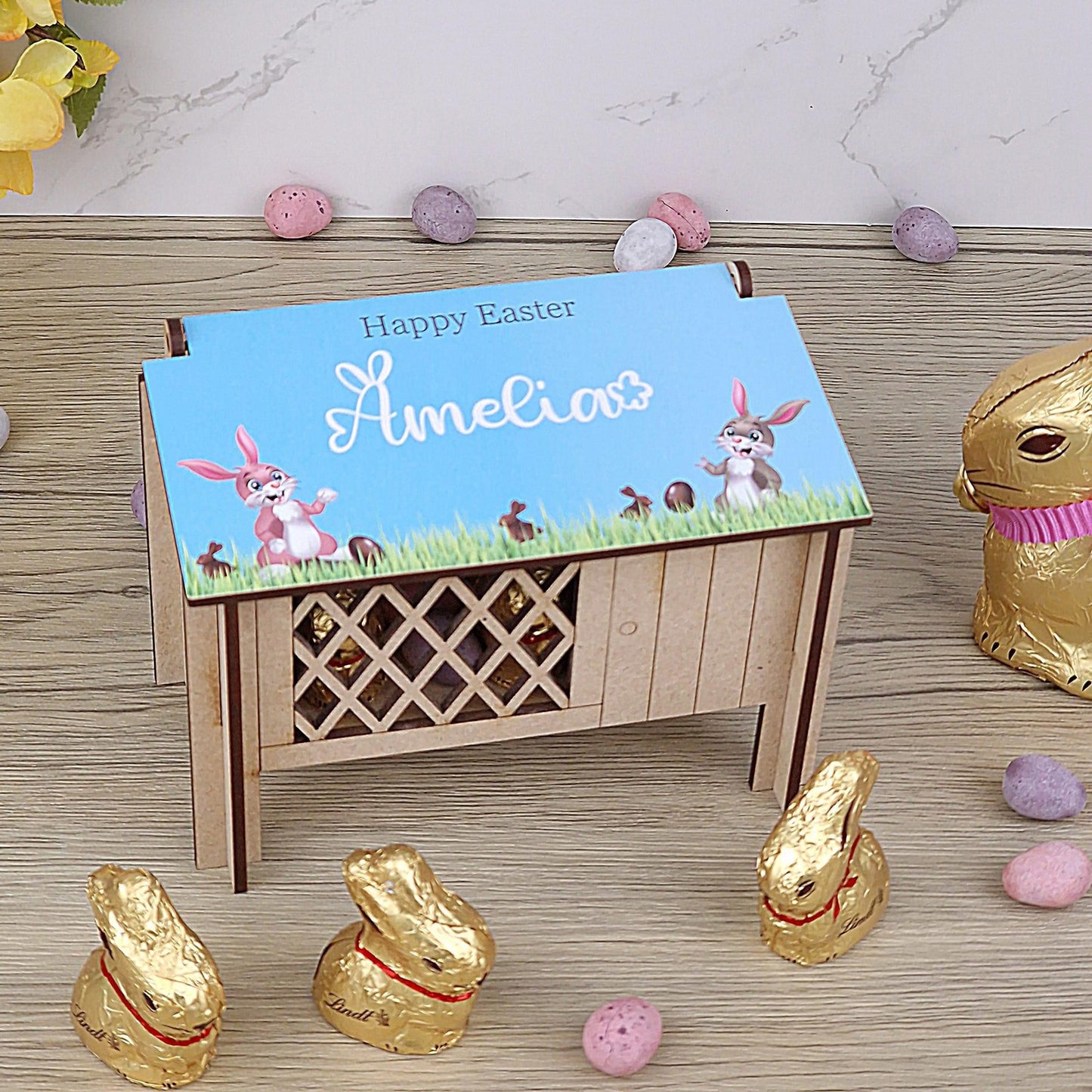 Easter chocolate hutch