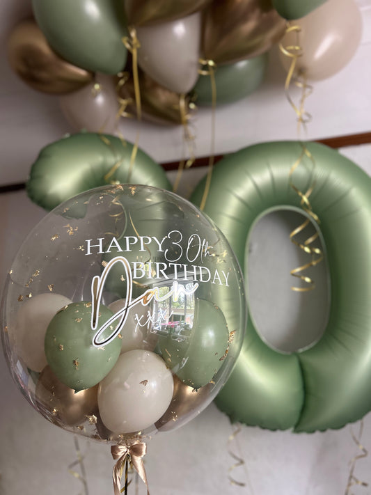 Helium birthday package