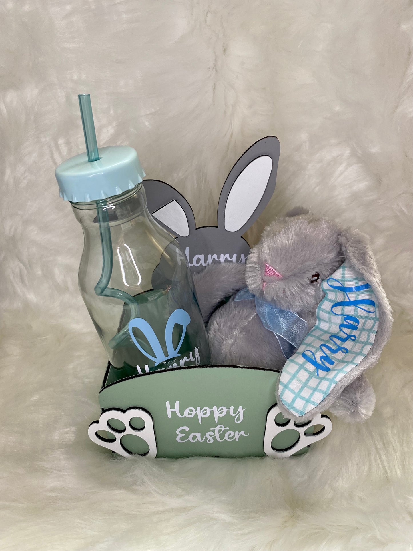 Personalised & painted Bunny Treat box