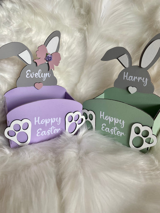 Personalised & painted Bunny Treat box