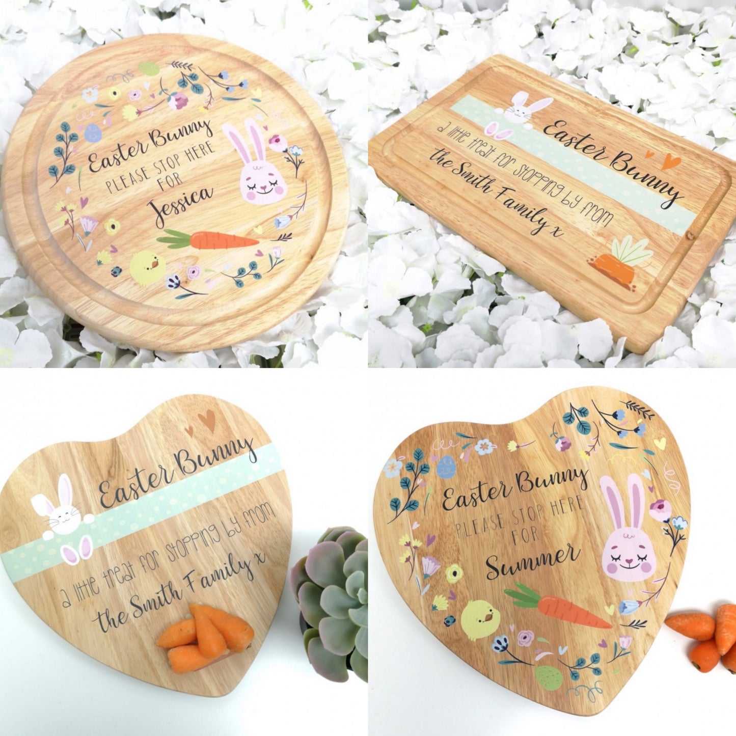 Easter bunny delivery chopping board