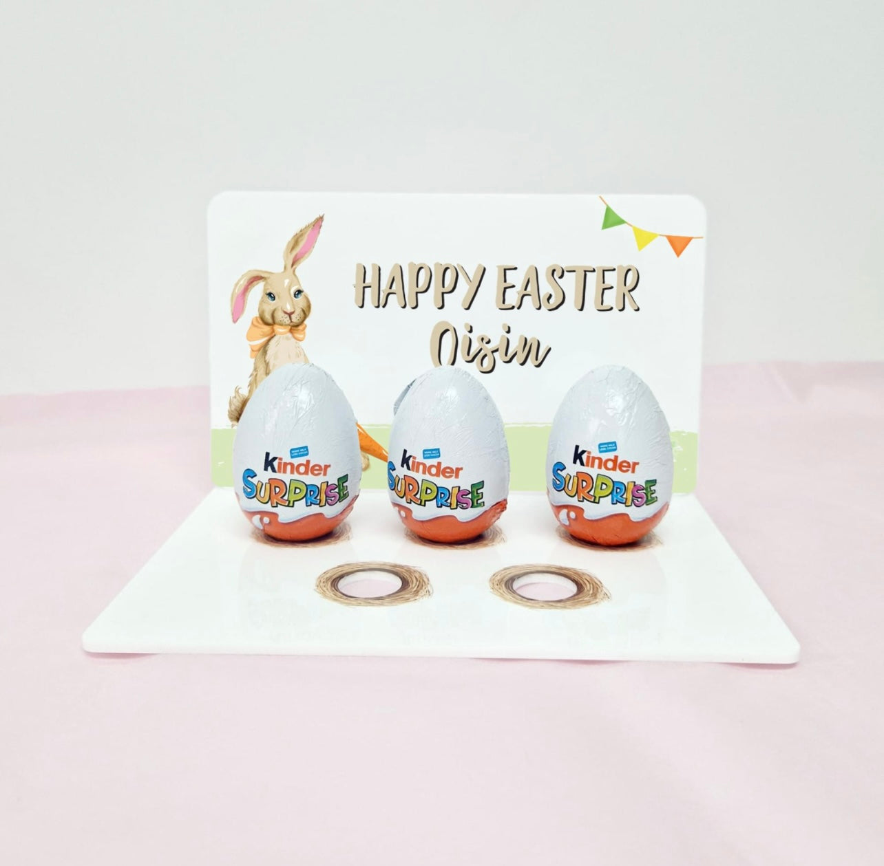 Printed acrylic egg holder - hoppy