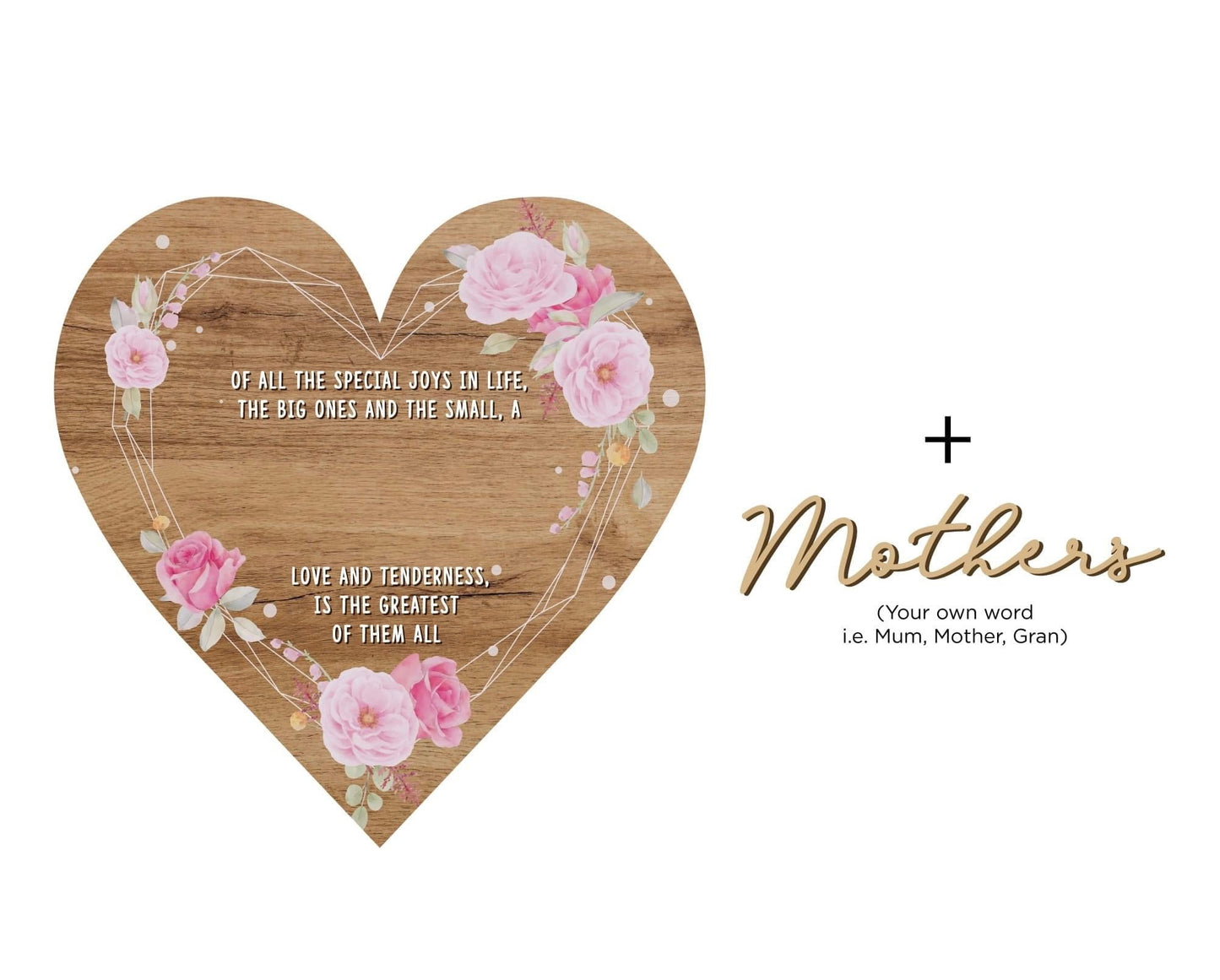 Mother's day 'lifes special joys' plaque