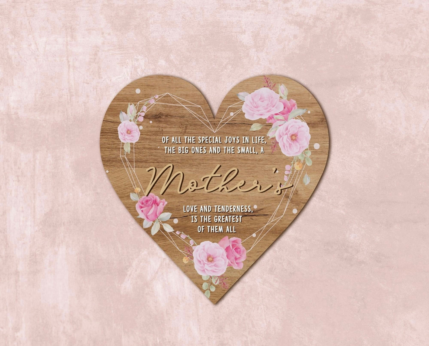 Mother's day 'lifes special joys' plaque