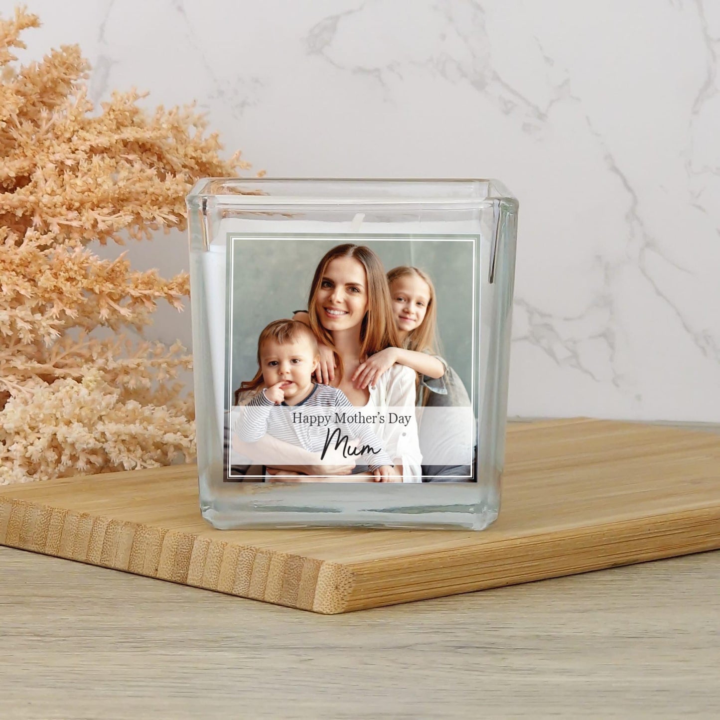 Mother's Day Photo Candle