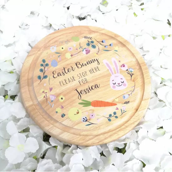 Easter bunny delivery chopping board