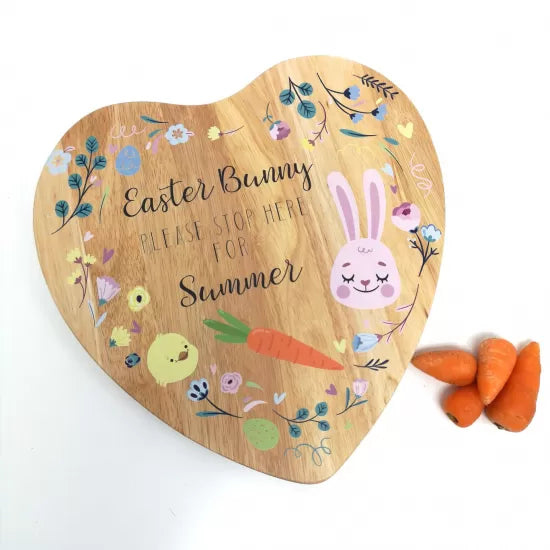 Easter bunny delivery chopping board