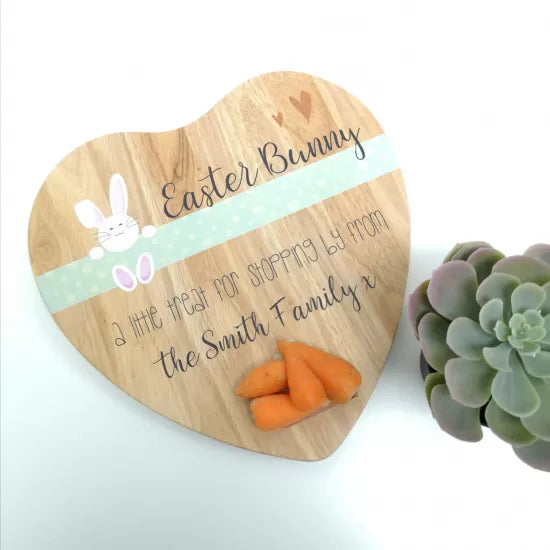 Easter bunny delivery chopping board