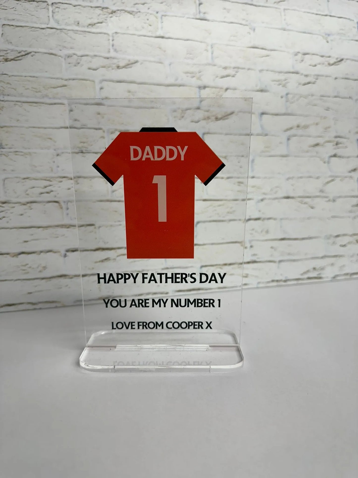 Football shirt Personalised Acrylic Stand